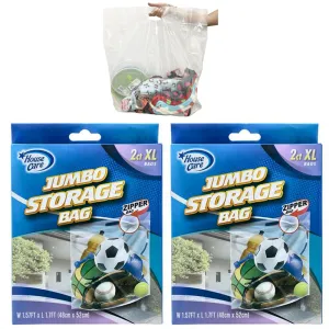 4 Pack Big Bags Organizer Clothes Blanket Storage Bags Closet Protects Moisture