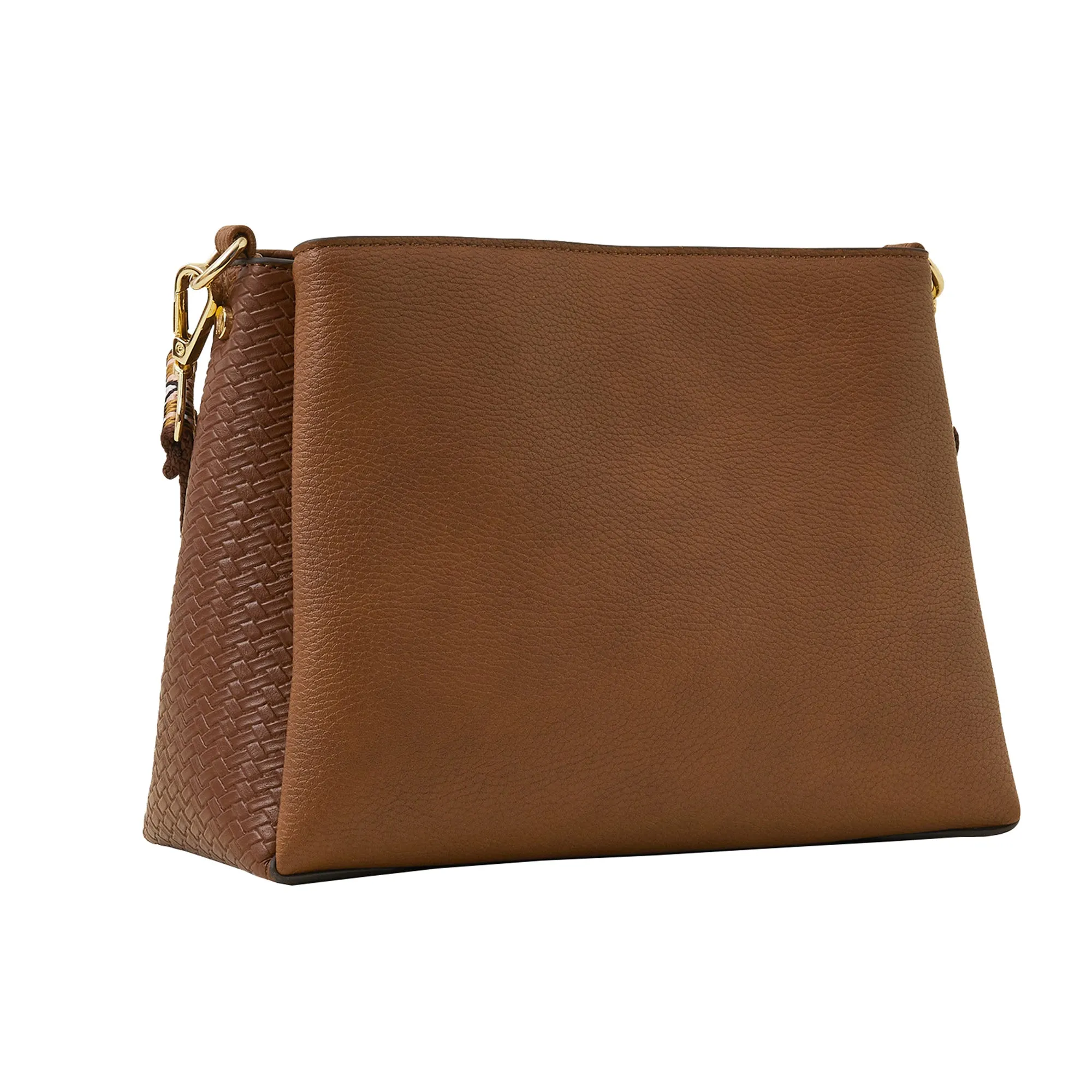 Accessorize London Women's Tan Webbing Cross-body Bag