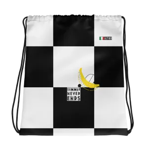 #ca3caaa0 - Black White - ALTINO Draw String Bag - Summer Never Ends Collection