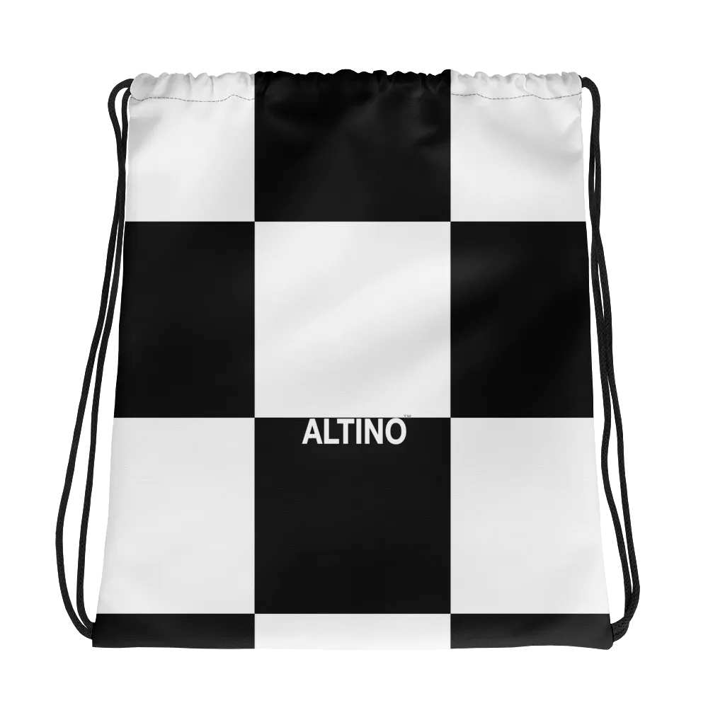 #ca3caaa0 - Black White - ALTINO Draw String Bag - Summer Never Ends Collection