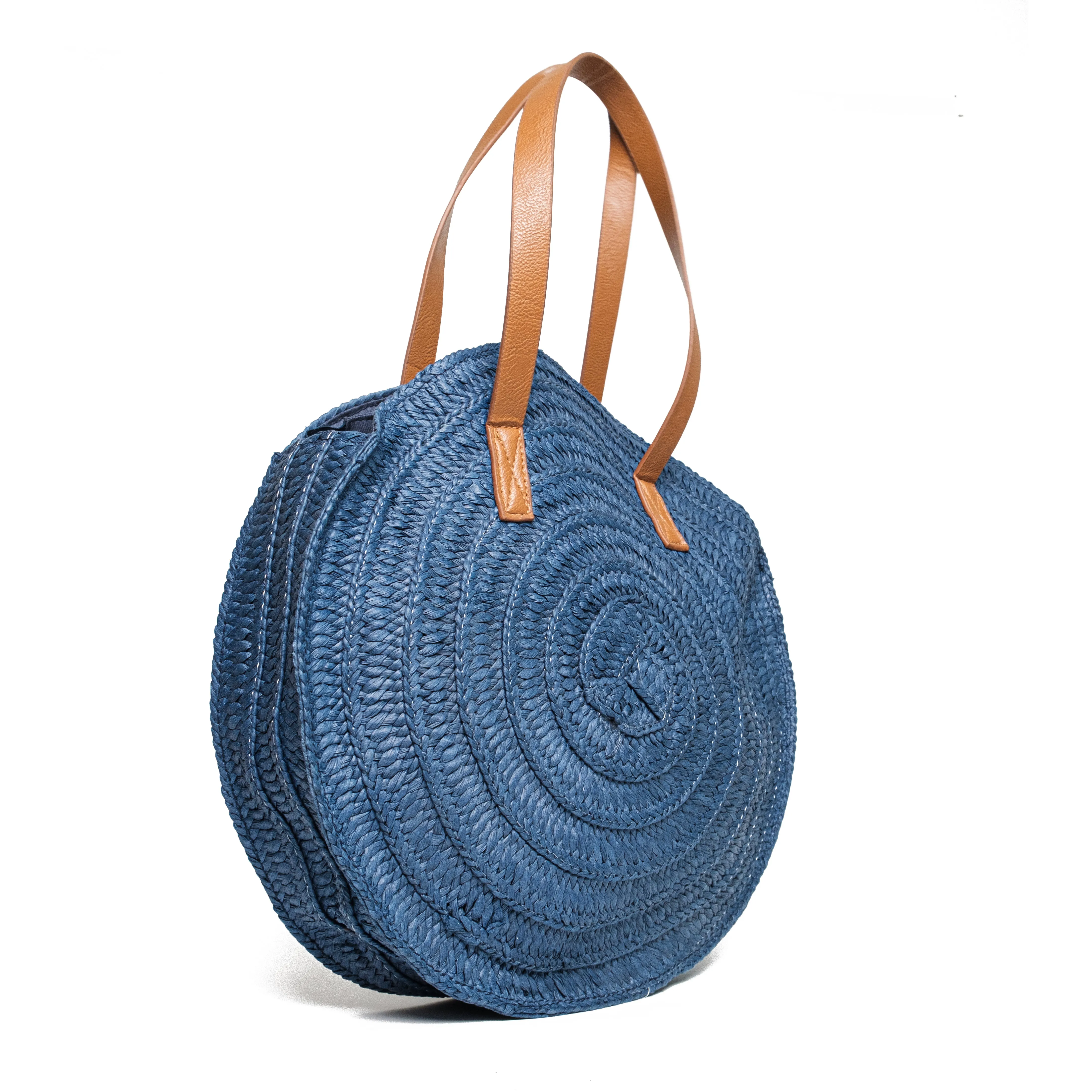 Chokore Round Beach Bag in Blue