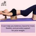 Grip High Density EVA Foam Blocks To Support And Deepen Poses, That Improves, Strengthen, Aid Balance And Increase Flexibility - Lightweight | Odor Resistant | Set Of 2 | Brown Color