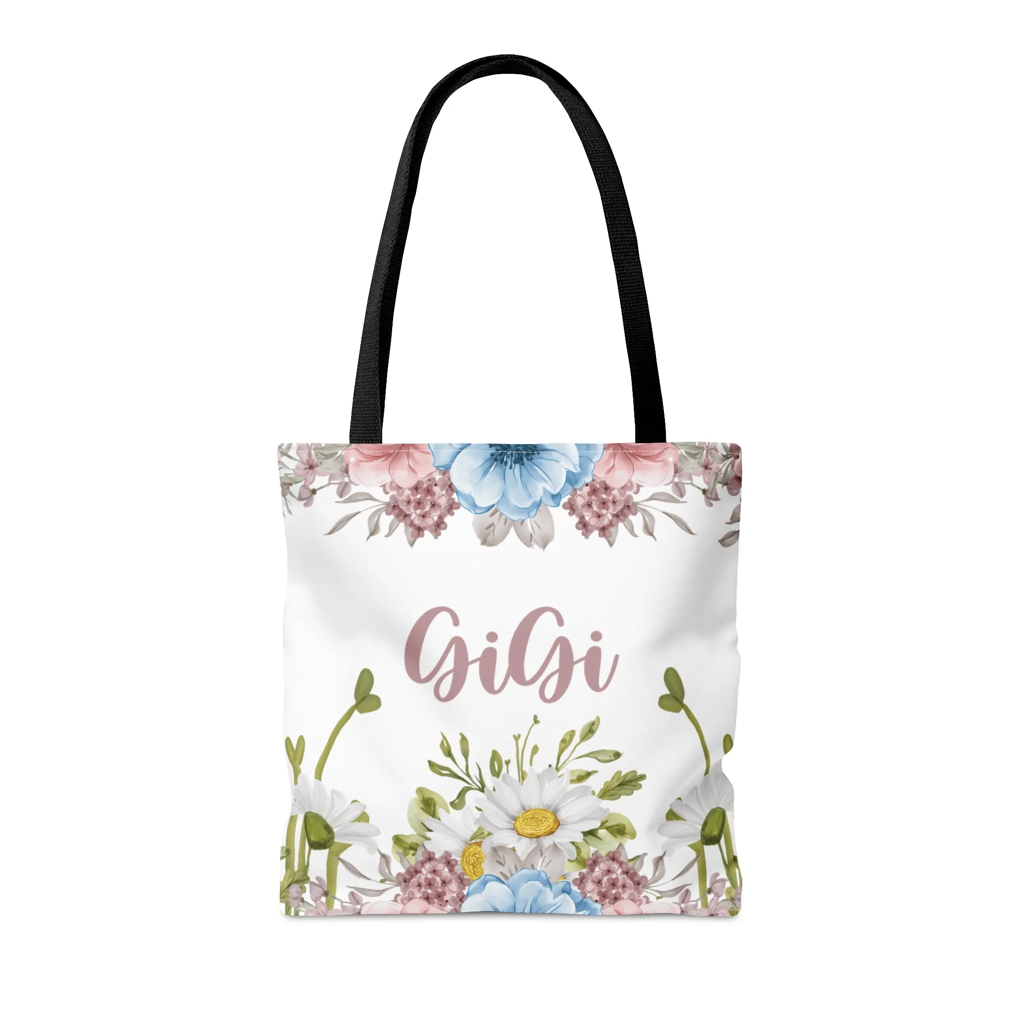 Personalised/Non-Personalised Tote Bag, Floral, GiGi, Tote bag