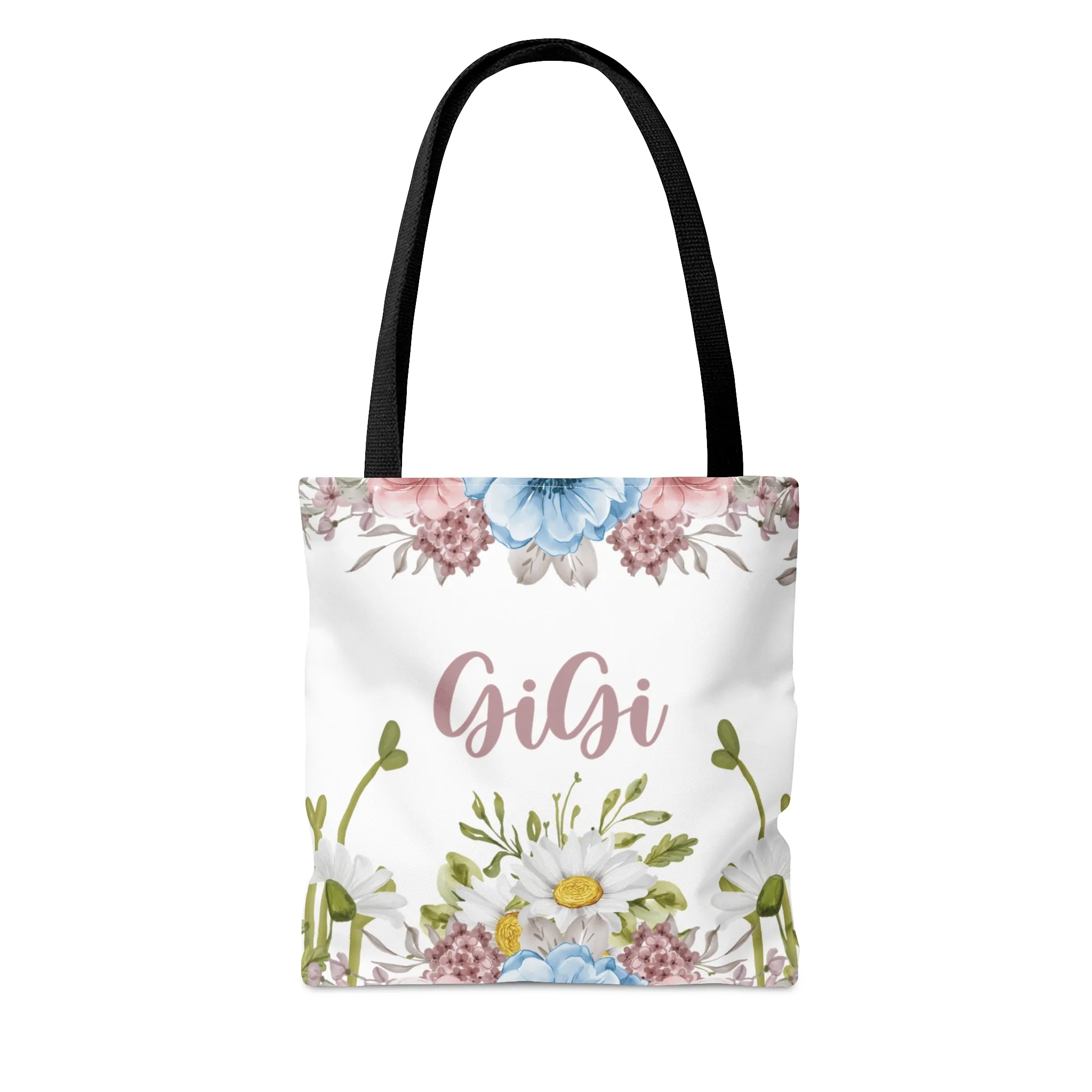 Personalised/Non-Personalised Tote Bag, Floral, GiGi, Tote bag