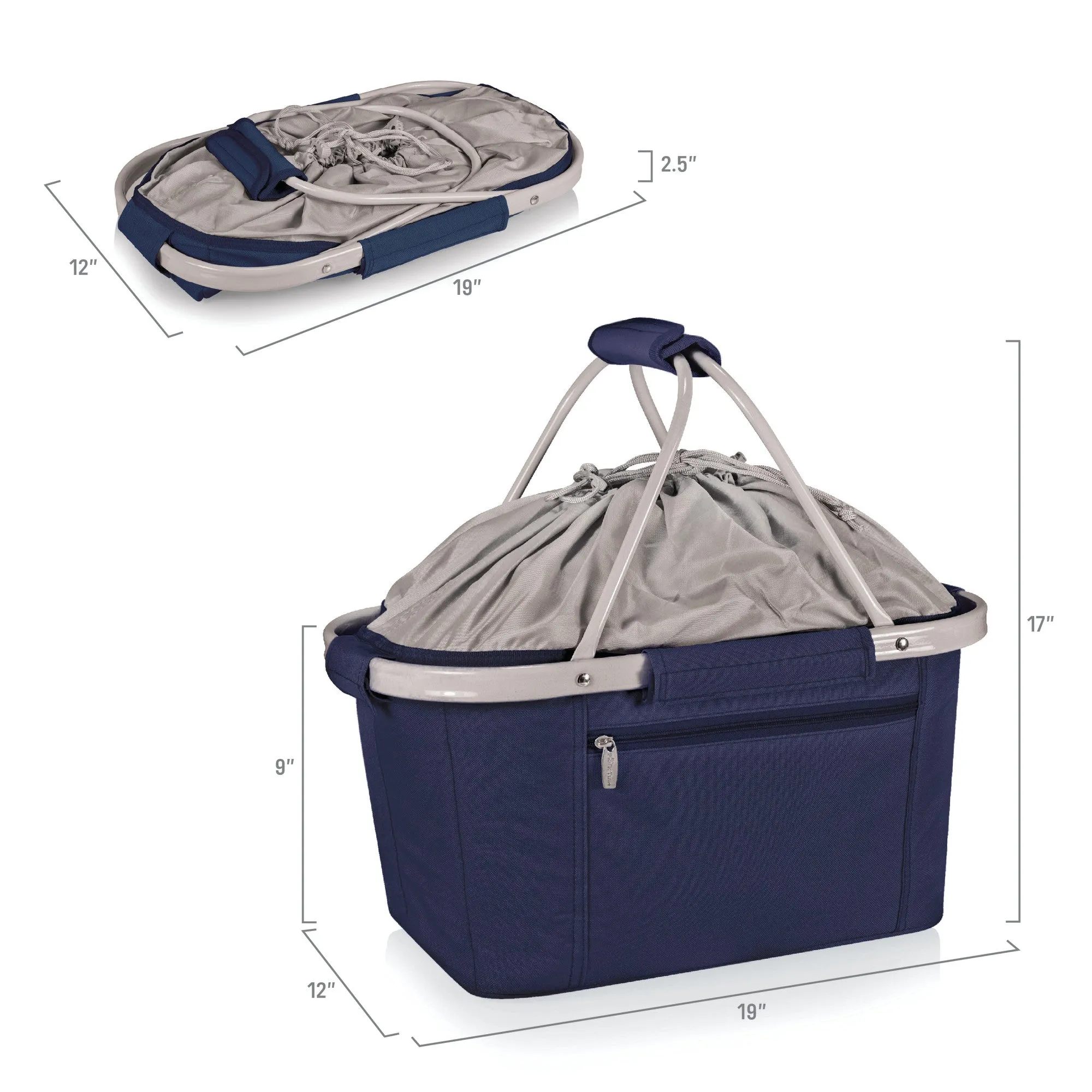 Virginia Cavaliers - Metro Basket Collapsible Cooler Tote